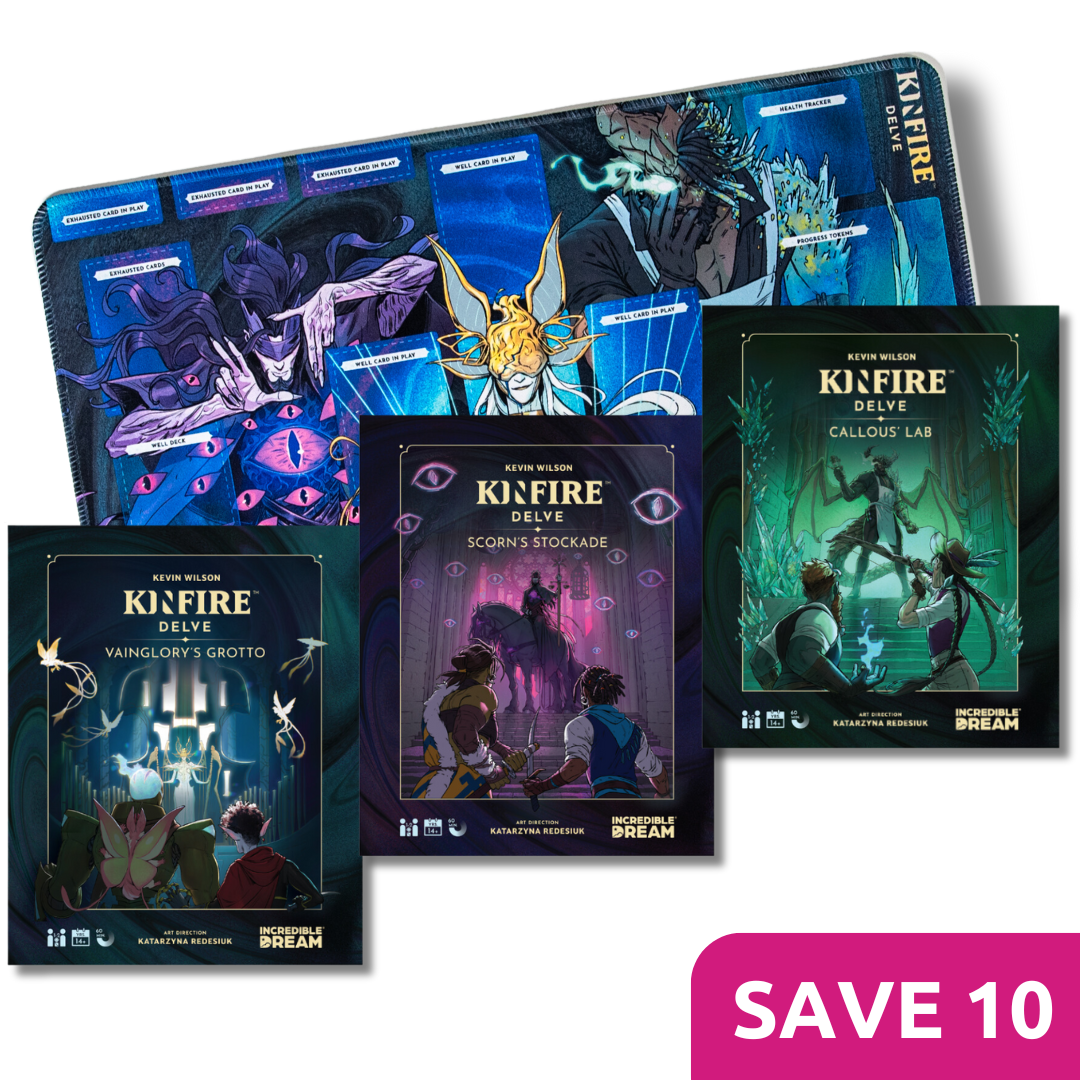 Kinfire Delve Bundle (3 Games + Playmat)