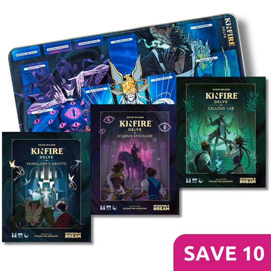 Kinfire Delve Bundle (3 Games + Playmat)