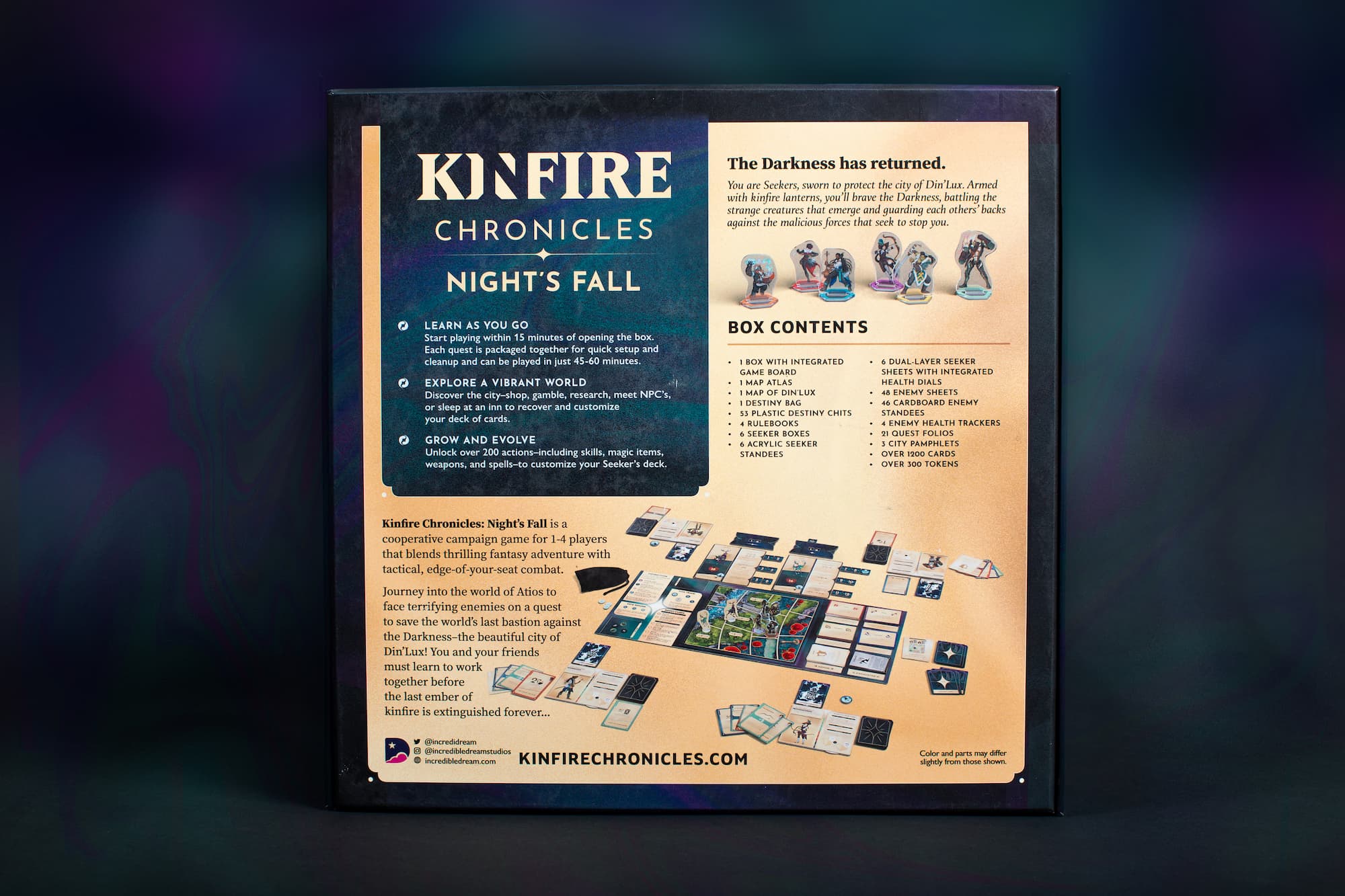 Kinfire Chronicles Night's Fall (Board Game)