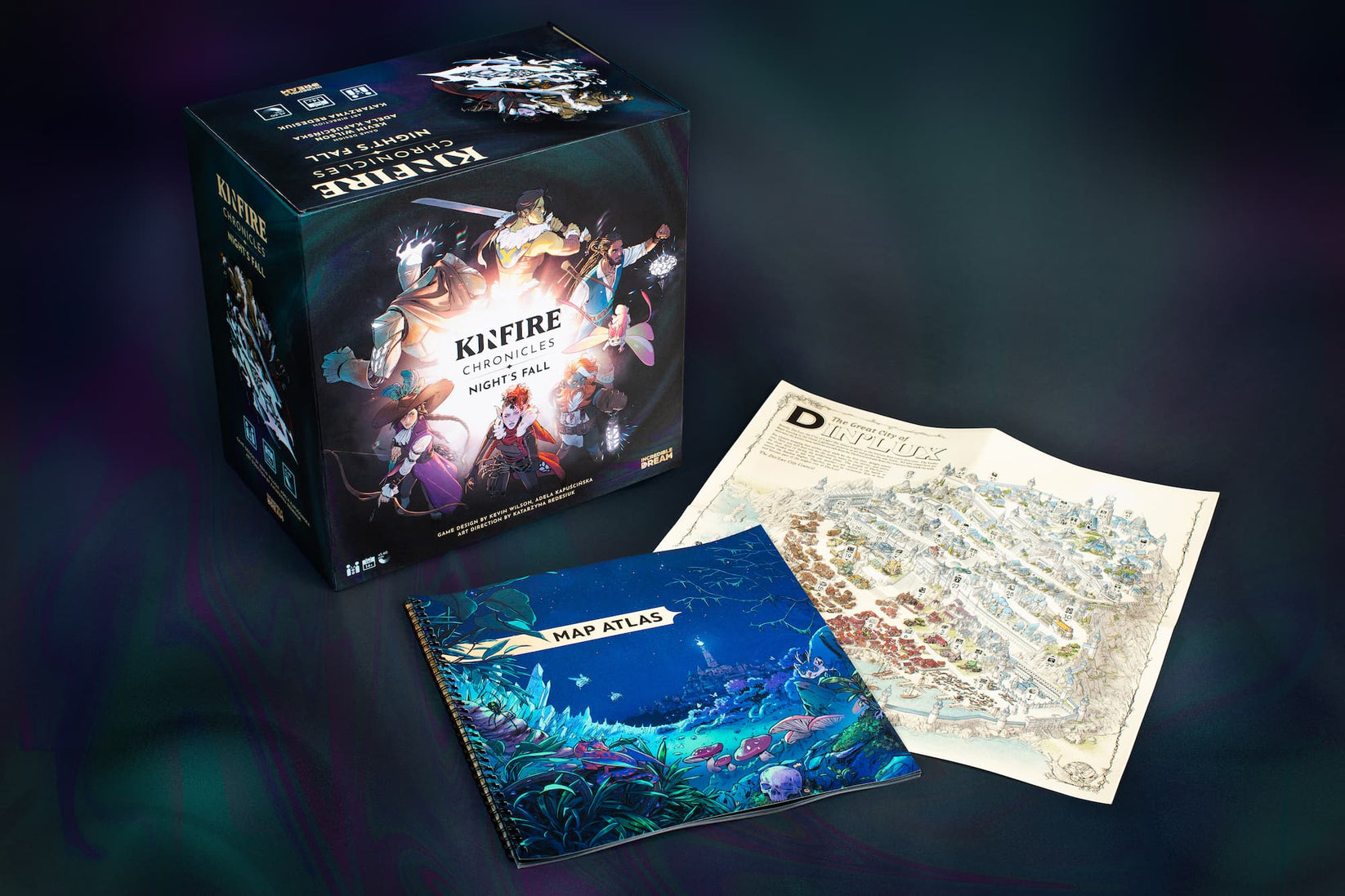 Kinfire Chronicles Night's Fall (Board Game)